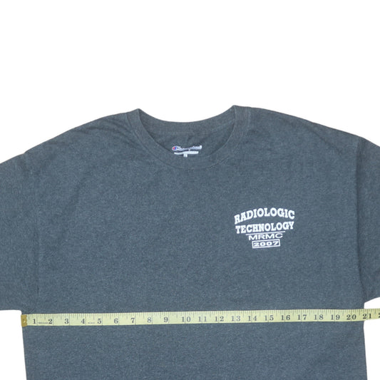 Champion Men's Grey Radiologic Technology Graphic T-Shirt Size L