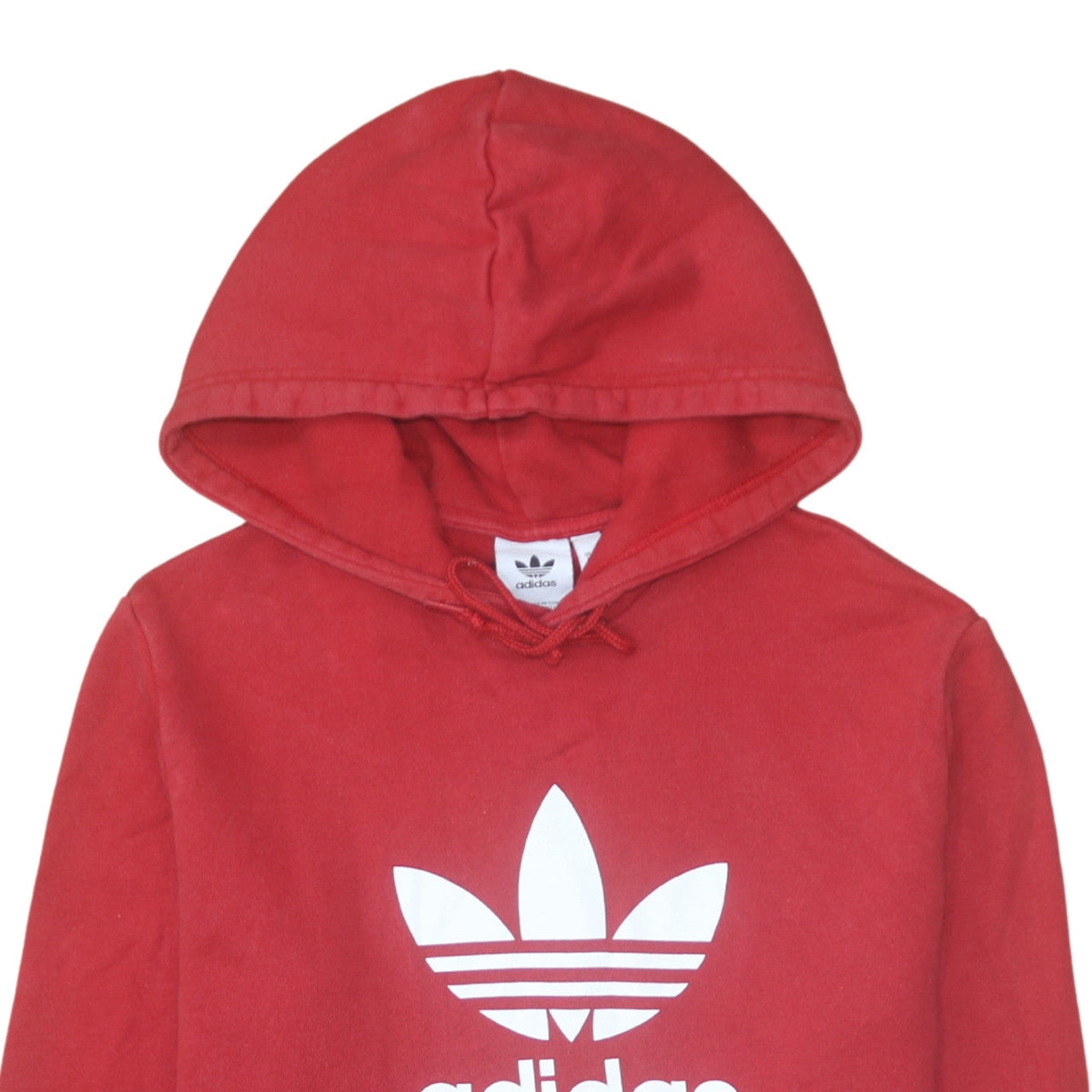 Additional view of Adidas men’s red pullover hoodie m sports fleece logo sweatshirt