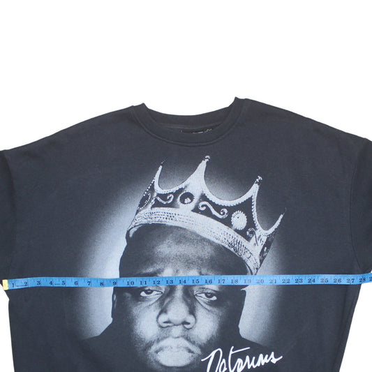 The Notorious B.I.G. Womens Black XL Pullover Crew Neck Graphic Sweatshirt