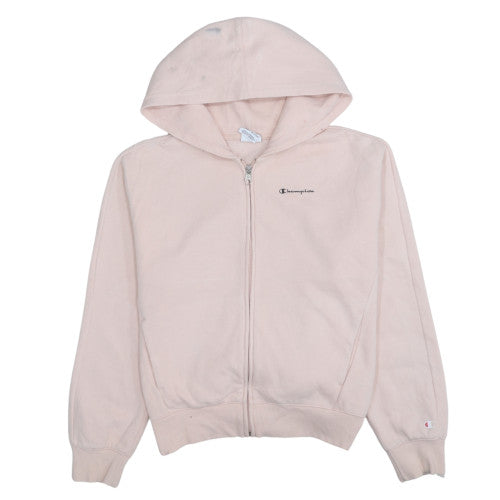 Additional front view of Champion girls’ beige full zip hoodie sweatshirt 2xl 15-16 years