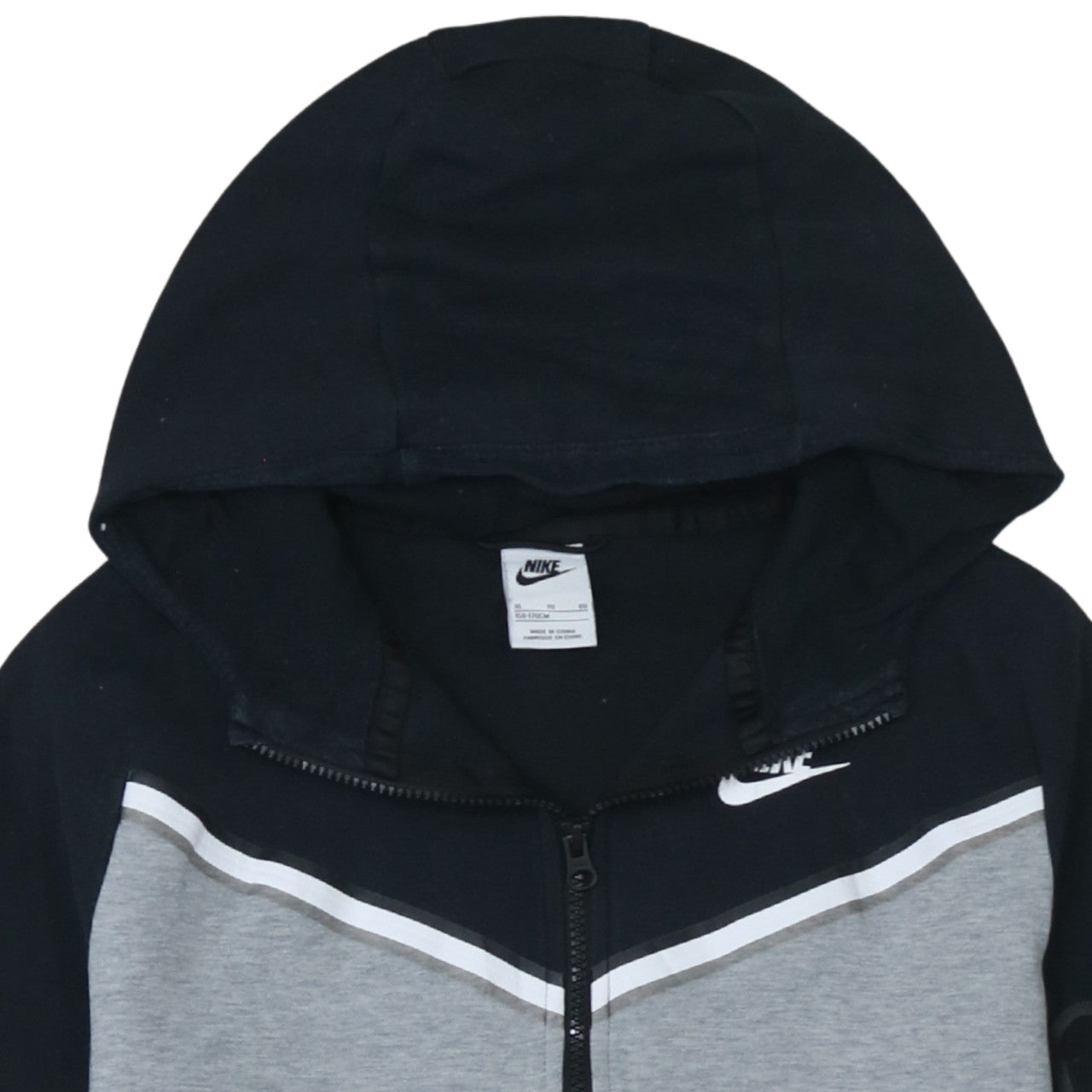 Nike Teens Grey Full Zip Hoodie XL Regular Fit Sportswear