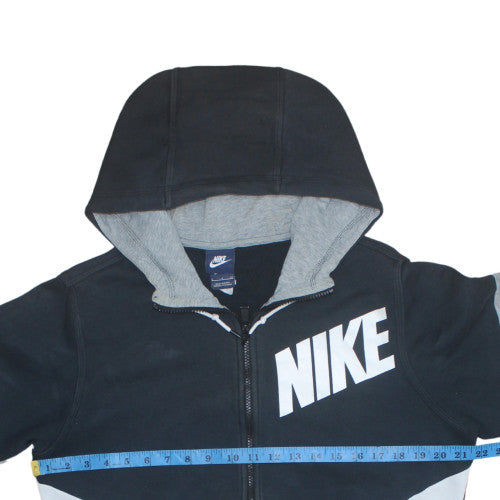 Nike Men's Black Full Zip Hoodie Small Sports Fleece Jacket