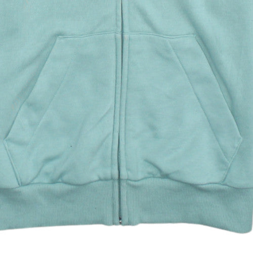 Adidas Womens Mint Green Full Zip Hoodie XS Cotton Blend