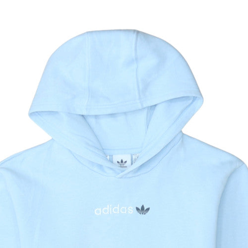 Adidas Girls Blue Pullover Hoodie 13-14 Years Hooded Sweatshirt