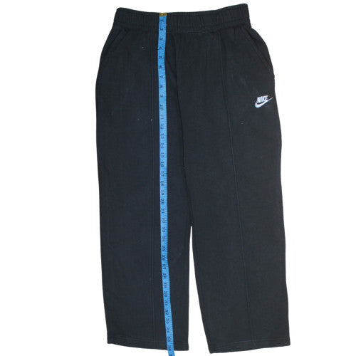 Nike Men's Black Fleece Sweatpants M Regular Fit Activewear Trousers
