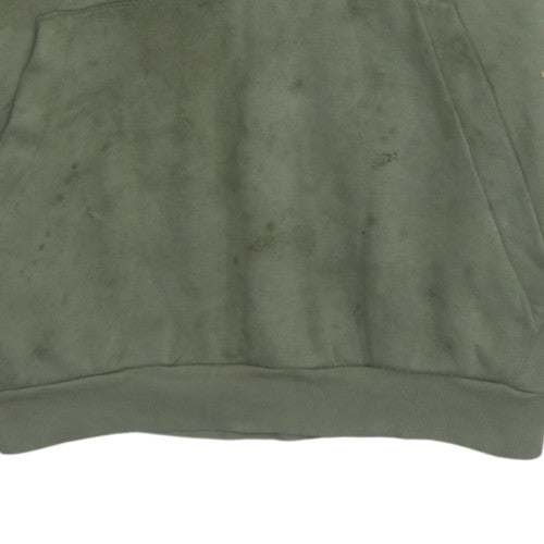 Additional view of Adidas men’s green pullover hoodie l logo fleece sportswear