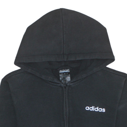 Additional view of adidas Men's Black Full Zip Hoodie, size S, Sports Fleece