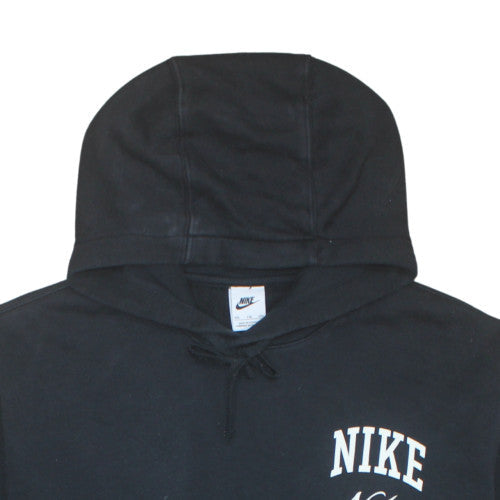 Nike Men's Black 2XL Pullover Hoodie with Logo Print