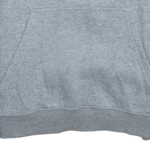 Additional view of Adidas Men's Grey L Half Zip Hooded Sweatshirt Fleece Sports Top