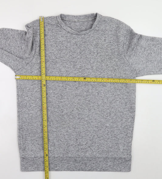 Jack & Jones Men’s Grey L Pullover Sweatshirt Crew Neck