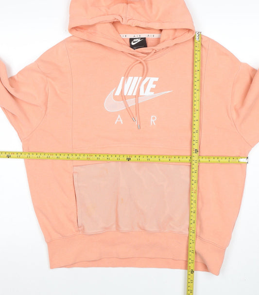Nike Air Women’s Peach Hoodie Small Cotton Blend Pullover
