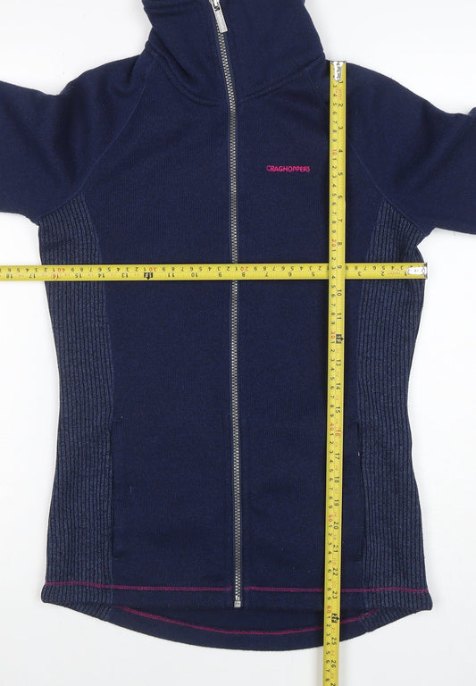 Craghoppers Women's Blue Size 10 Full Zip Fleece Jacket