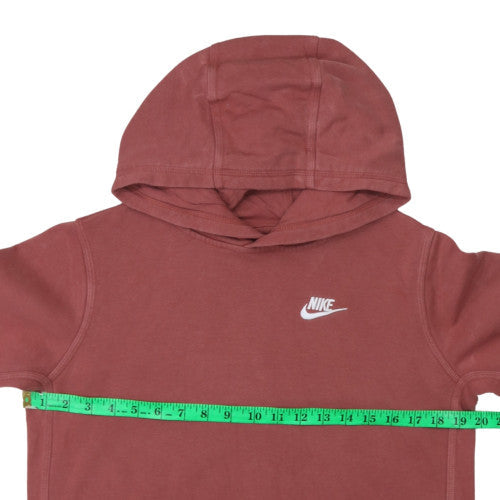 Nike Boys Rust Red Pullover Hoodie XL 158-170cm Cotton Sweatshirt