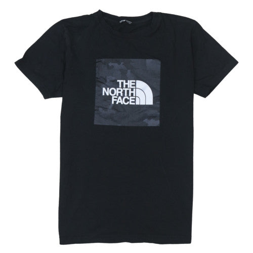 The North Face Boys Black Logo T-Shirt 18 Years Outdoor Casual Top