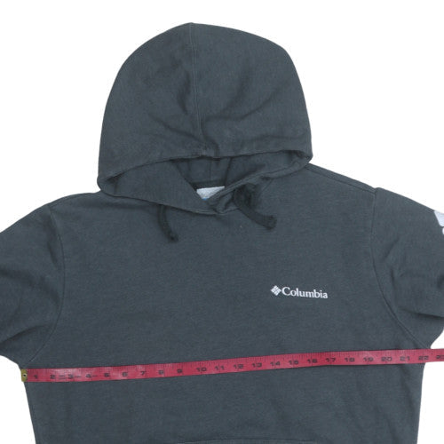 Columbia Men's Grey Pullover Hoodie M Graphic Logo Fleece Sweatshirt