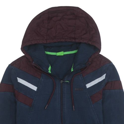 Hugo Boss Men’s Blue Full Zip Hoodie Regular Fit Size M