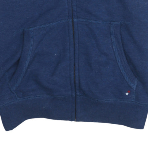 Additional view of Hilfiger Denim Women's Blue Full Zip Hoodie with American Heart Print, size M