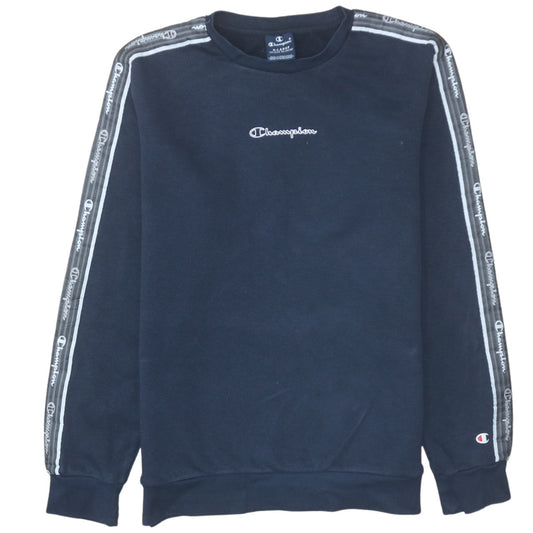 Additional front view of Champion boys’ black xl 13-14 years crew neck logo sweatshirt