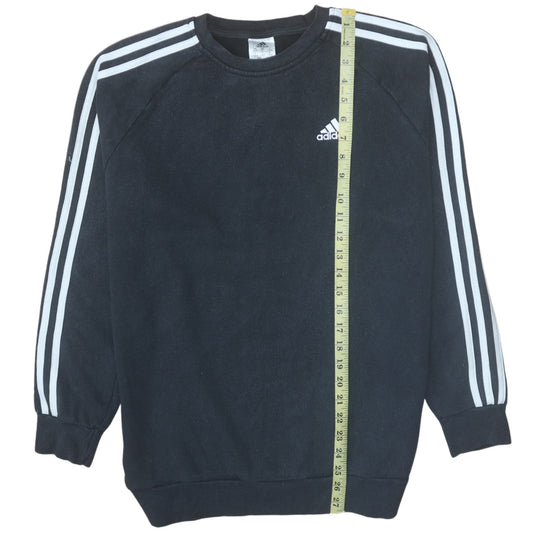 Adidas Women's Black Crew Neck Long Sleeve Sweatshirt Size S 8-10