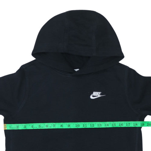 Nike Boys Black XL Pullover Fleece Hoodie with Logo Pocket