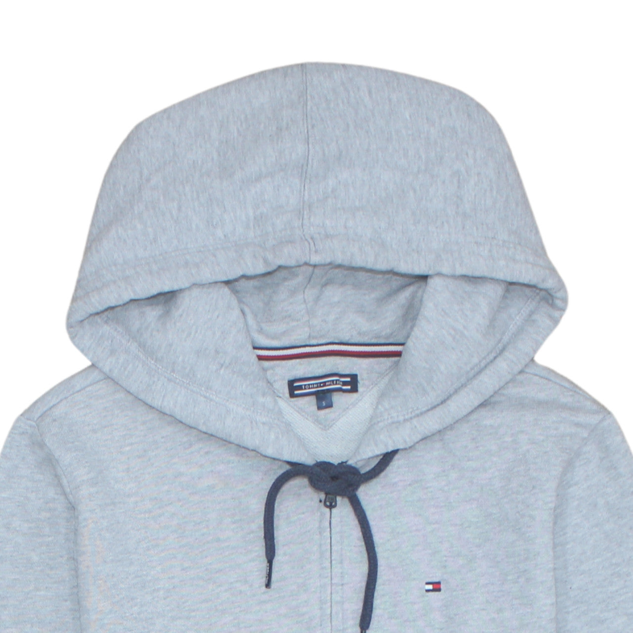 Tommy Hilfiger Men's Grey Full Zip Hoodie Small Regular Fit
