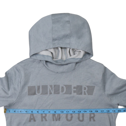 Under Armour Men’s Grey Pullover Hoodie M Sports Fleece Logo