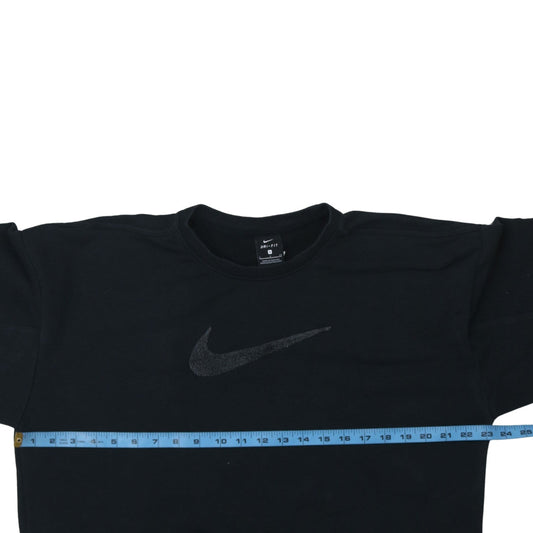Nike Women Black Dri-Fit Pullover Sweatshirt Size S Crew Neck