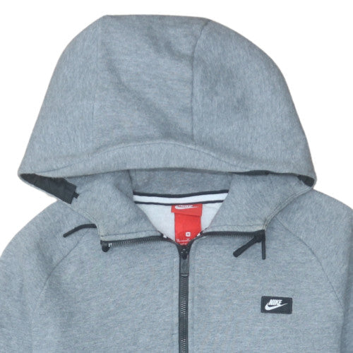 Nike Mens Grey Full Zip Hoodie M Fleece Lightweight