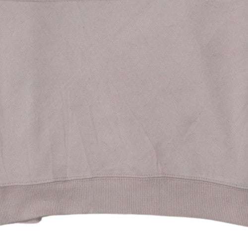 Additional view of Fila women’s pink crew neck pullover sweatshirt, size M, cotton logo print