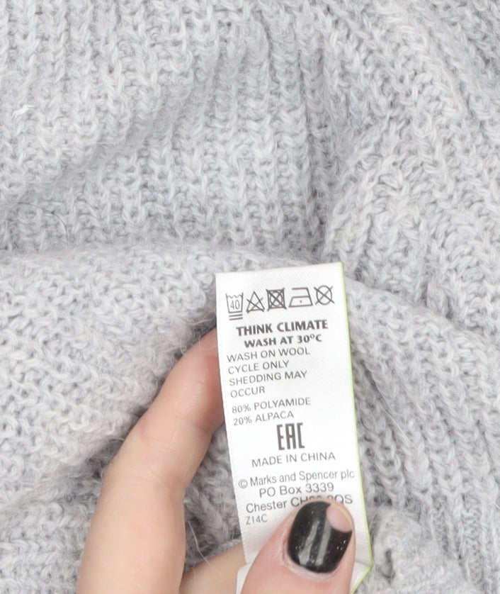 Marks and Spencer Women’s Grey Alpaca Knit Jumper Size S