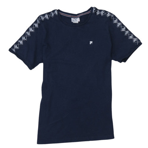 Fila Boys Blue Logo Short Sleeve Crew Neck T-Shirt 13-14 Years