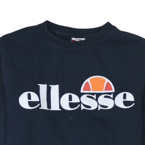 Additional view of Ellesse women’s navy blue crew neck pullover sweatshirt uk 8