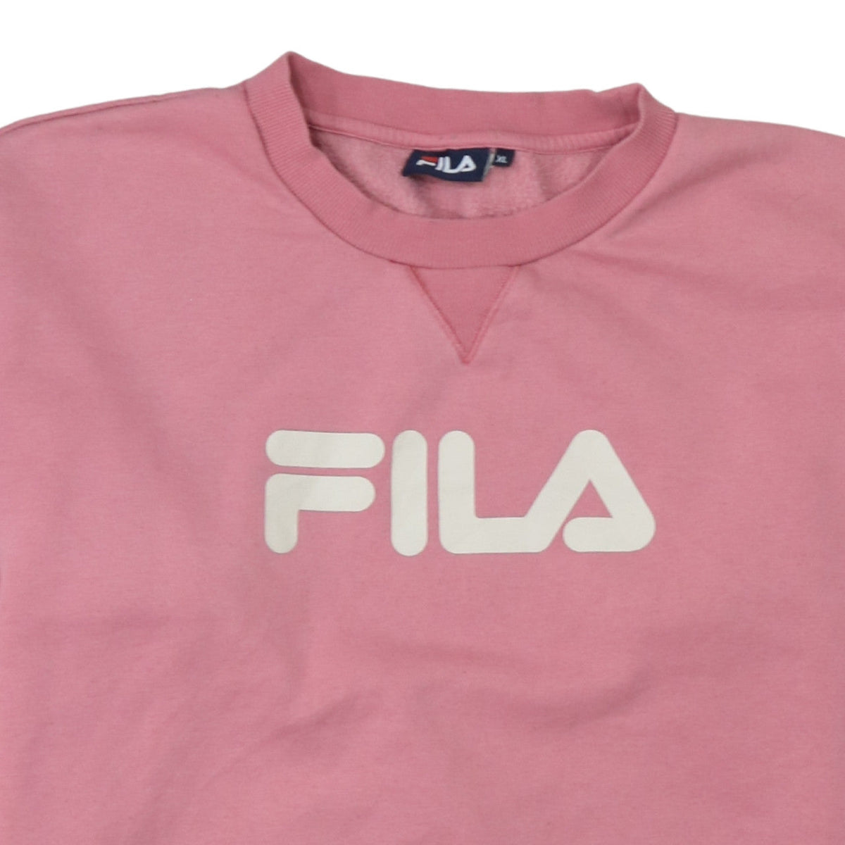 Additional view of Fila Women’s Pink Logo Sweatshirt XL Pullover Crew Neck Casual