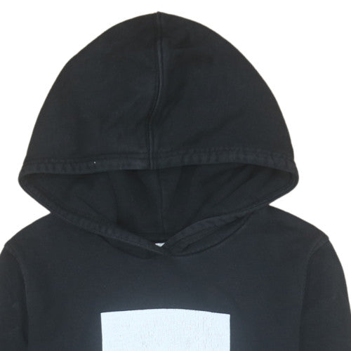Additional view of The North Face boys’ black pullover hoodie l cotton fleece logo sweatshirt