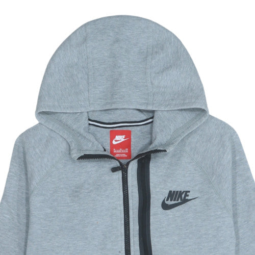Additional view of Nike boys’ grey full zip hoodie xl 13-15 years fleece hooded sweatshirt