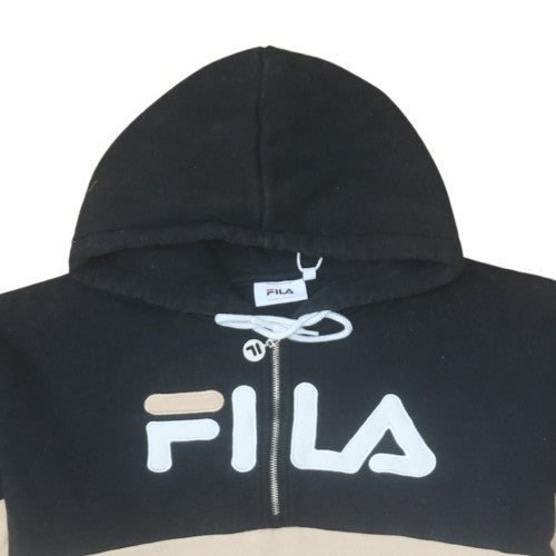 Additional view of Fila Women's Beige & Black Pullover Hoodie Size L14 Cotton Blend