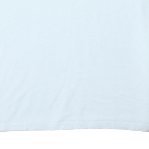Tommy Jeans Men's White Multi-Logo Cotton T-Shirt Size M