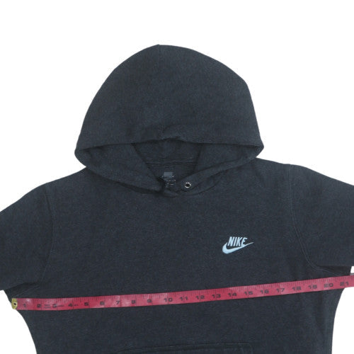 Nike Women Black Pullover Hoodie L Cotton Blend Fleece Logo