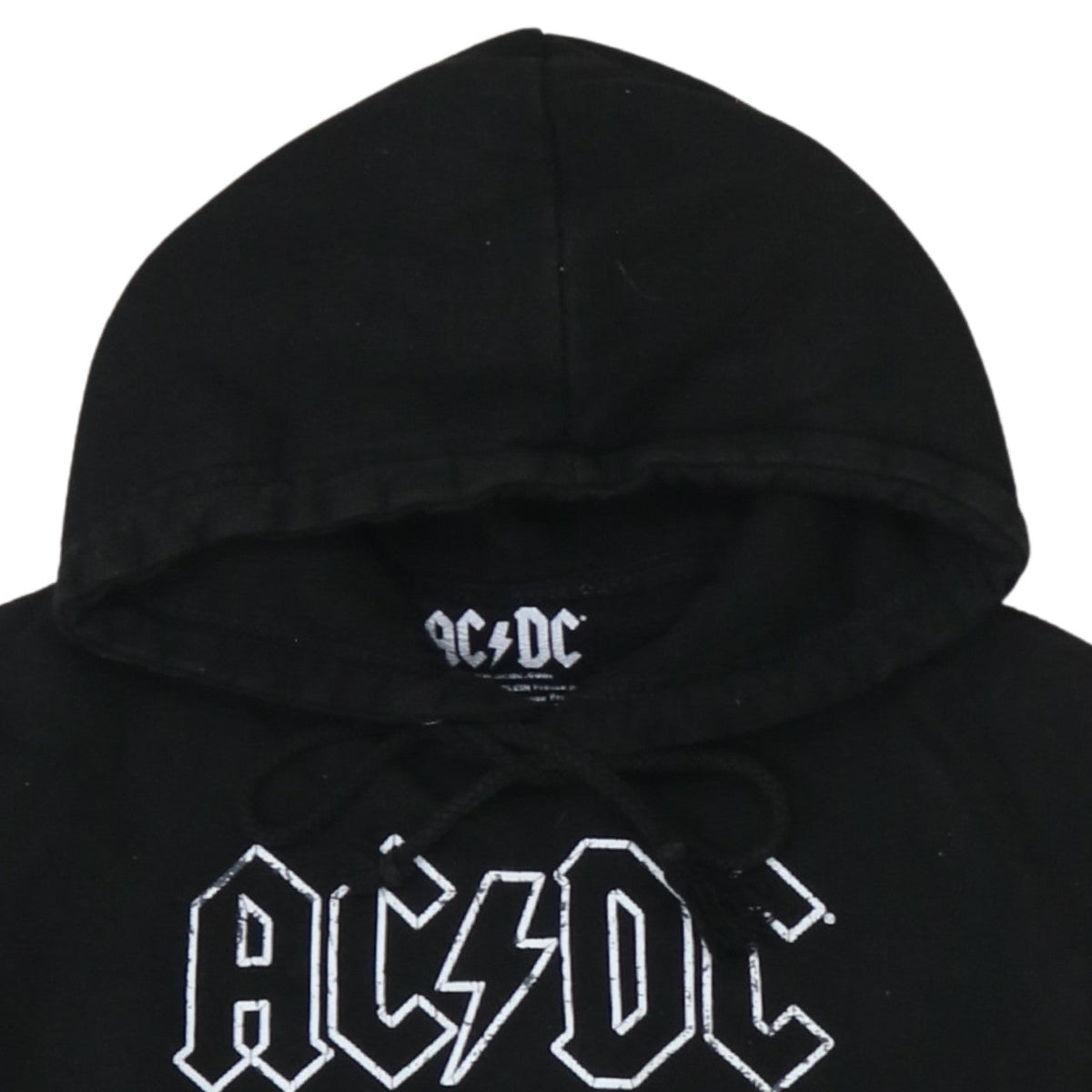 Additional view of AC/DC Men's Black Pullover Hoodie S Regular Rock Graphic Fleece