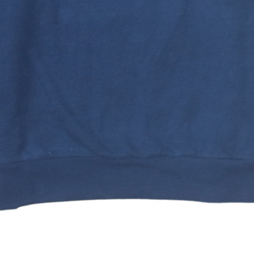 Disney Women Navy Blue Stitch Sweatshirt UK 10 Pullover Crew Neck
