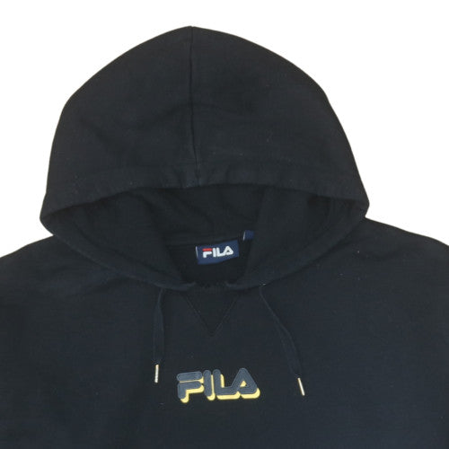 Additional view of Fila Men's Black Pullover Hoodie L Logo Fleece Sportswear