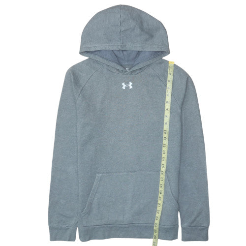 Under Armour Teens Grey Pullover Hoodie L Fleece Sportswear