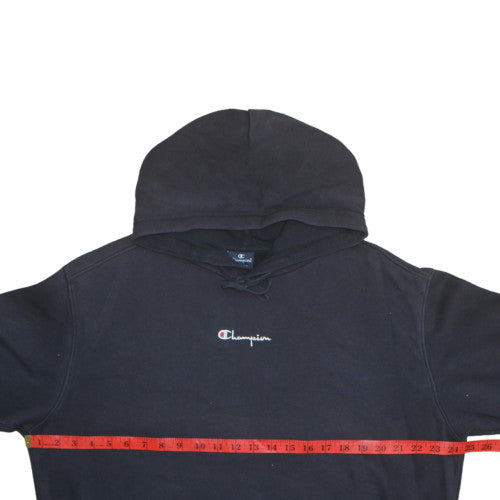Champion Women's Black Pullover Hoodie Medium Cotton Blend