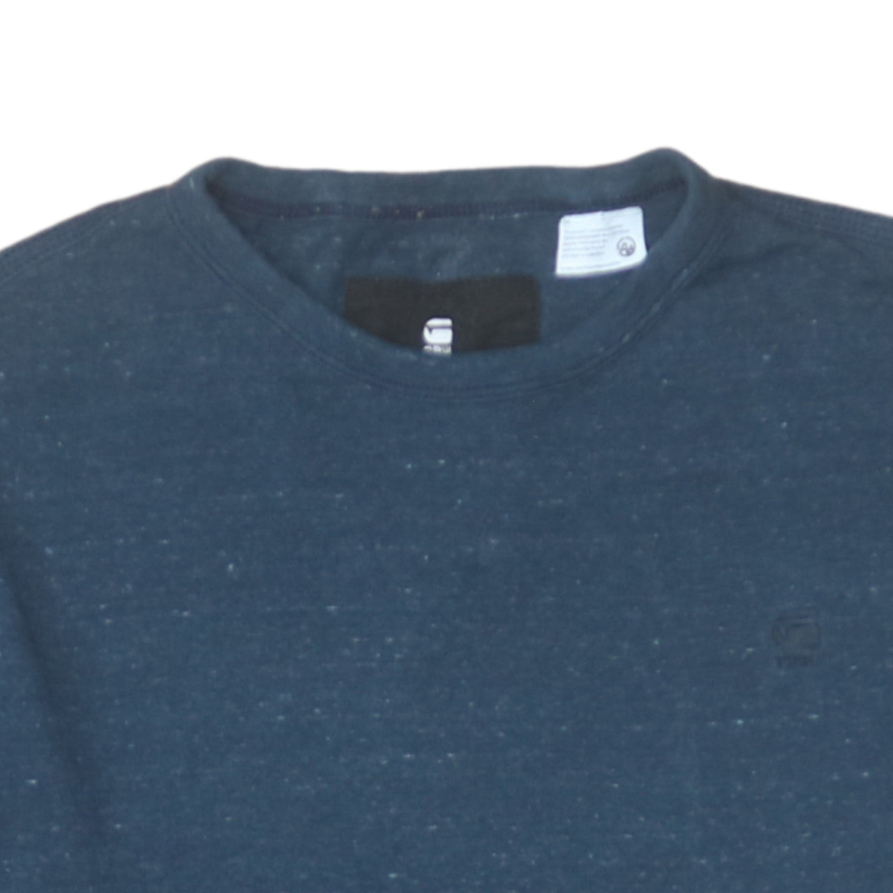 G-Star Raw Men's Blue Crew Neck Regular Fit Short Sleeve T-Shirt Size S