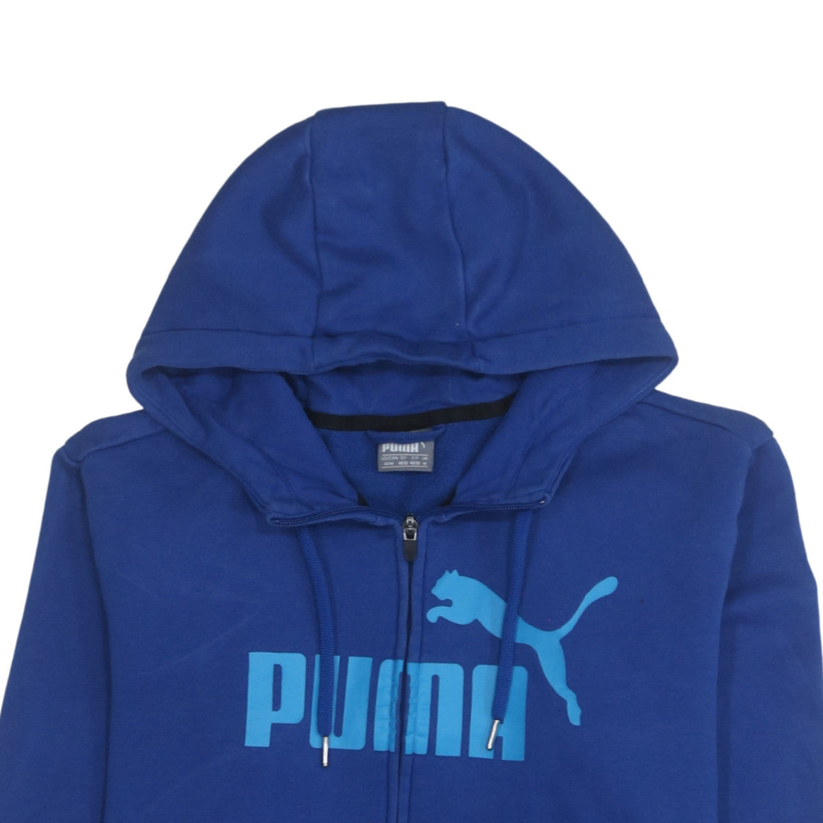Additional view of Puma Men's Blue Full Zip Hoodie M Sports Fleece Sweatshirt