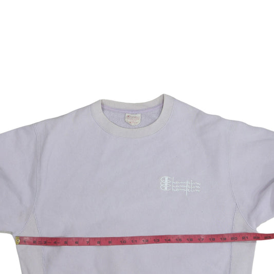 Champion Women’s Lilac Reverse Weave Sweatshirt Medium Cotton Blend