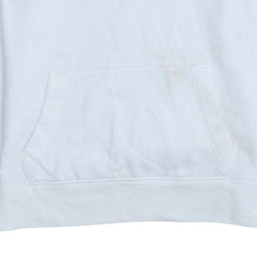 Hollister Women White Pullover Hoodie XS Cotton Casual