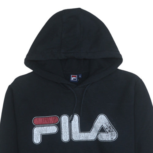 Additional view of Fila Men's Black Small Pullover Hoodie with Logo Graphic