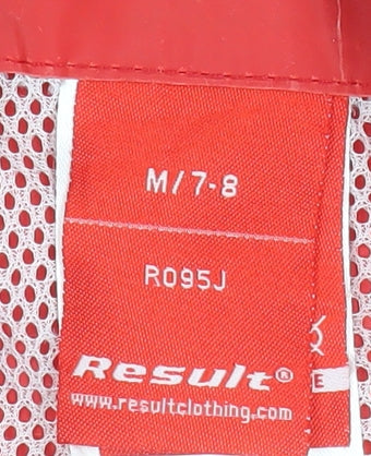 Additional view of Result girls’ red hooded windbreaker jacket 7-8 years water resistant