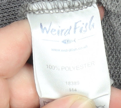 Weird Fish Men's Grey Full Zip Fleece Jacket Size M Outdoor Wear